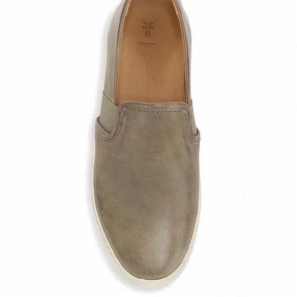 Frye Dylan Leather slip on Sneaker in Ash Size 10 - Picture 2 of 8
